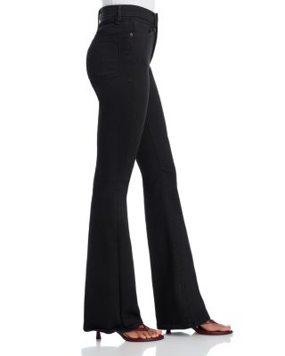 Never Fade High Rise Flare Jeans in Black001