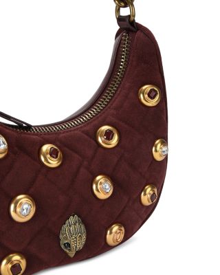 Kensington Small Gem Studded Hobo Bag