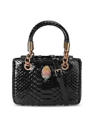 Square Kensington Mini Embossed Leather Handbag