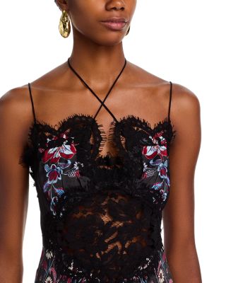 Marcelle Sleeveless Lace Trim Dress