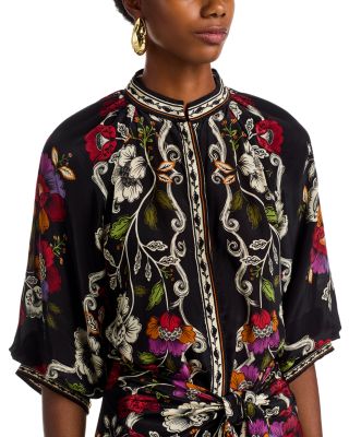 Rococo Flowers Midi Dress