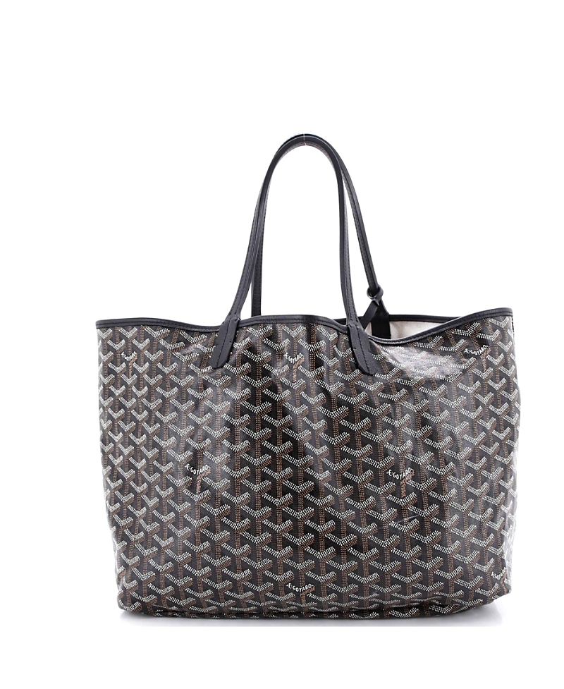 PRE-OWNED GOYARD Pre-owned  Goyard Pm Saint Louis Tote Coated Canvas In Black