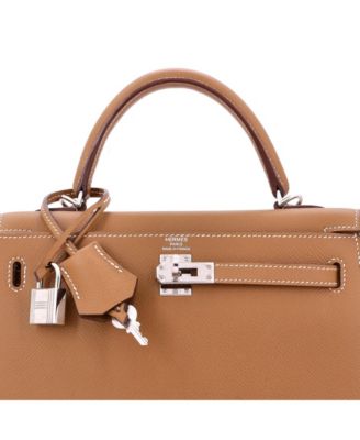  Kelly 25 Handbag Verso Epsom with Palladium Hardware