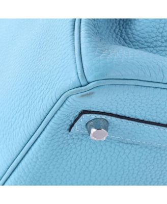  Birkin 30 Handbag Blue Togo with Palladium Hardware