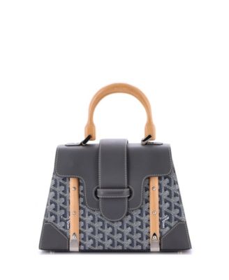  PM Saigon Top Handle Bag Coated Canvas with Leather