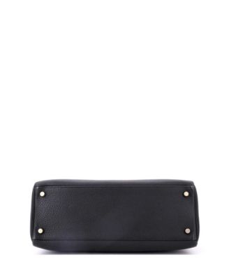  Kelly 32 Handbag Black Togo with Gold Hardware