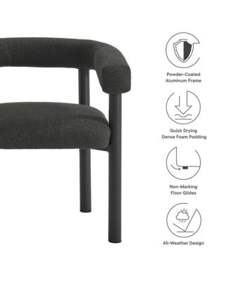 Nautica Outdoor Patio Aluminum Dining Armchairs Set of 2