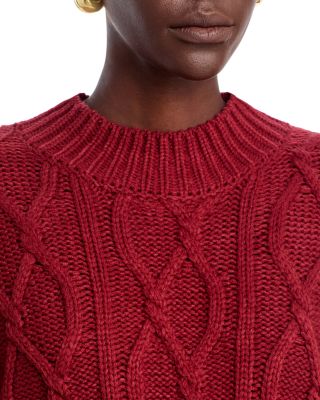 Cable Knit Crewneck Sweater