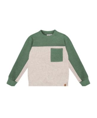 Boys' Long Sleeve Super Soft Brushed Jersey Top Color Block - Little Kid