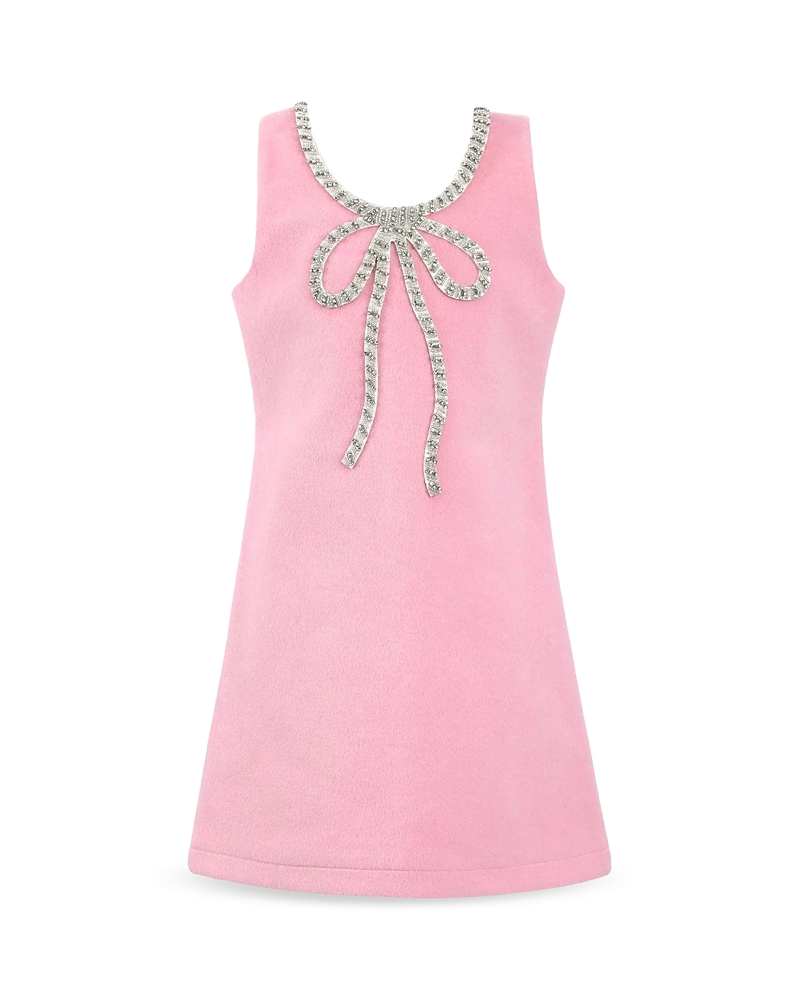Lola + The Boys Girls' Velvet Bow Princess Dress - Little Kid, Big Kid