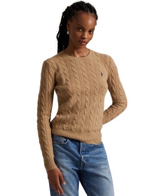 Cable Wool Cashmere Crewneck Sweater