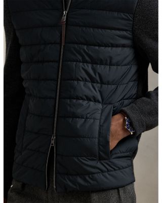 Washable Wool Hybrid Full Zip Sweater