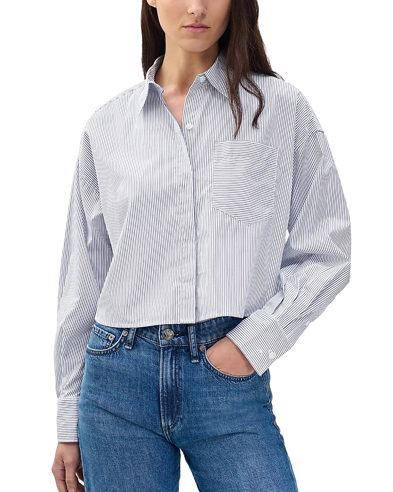 rag & bone Marin Cropped Shirt
