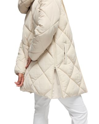 Longline Puffer Maternity Coat
