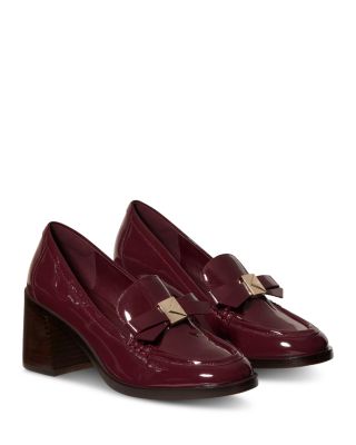 Women's Deco Bow Loafer Pumps
