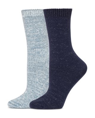 Sparkle Marled Crew Socks, Pack of 2