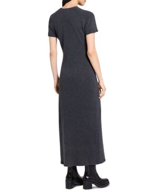 Raglan Sleeve Sweater Dress in Wool Blend