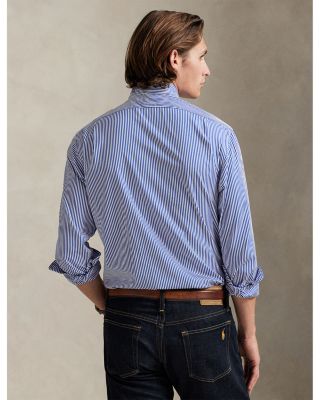 Classic Fit Striped Poplin Shirt