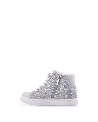 Girls' Kula High Top Zip Lace Up Sneakers - Toddler, Little Kid, Big Kid