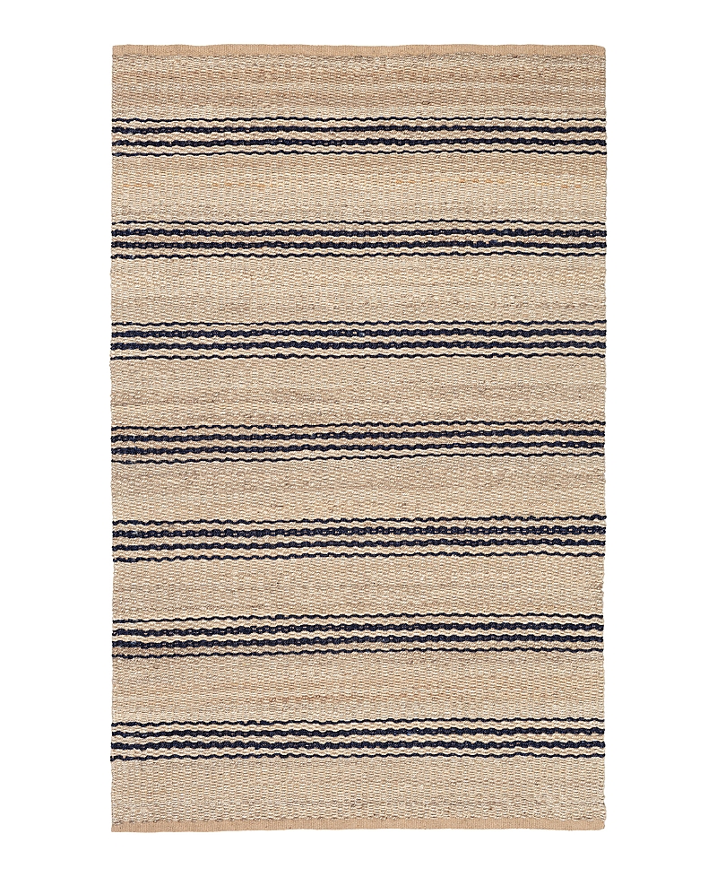 Dash & Albert By Annie Selke Dash Albert By Annie Selke Rda321 Jute Ticking Area Rug, 2'6x8'0 In Brown