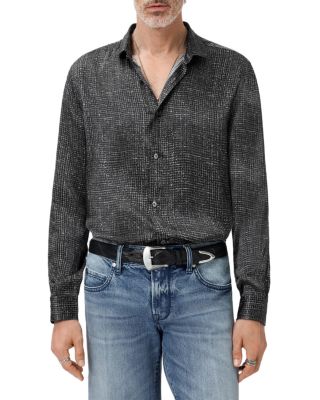 Orchard Button Front Silk Shirt