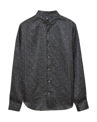 Orchard Button Front Silk Shirt