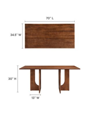 Rivian Rectangular 70" Wood Dining Table