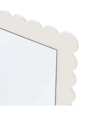 Emmeline Scalloped Rectangle Floor Mirror