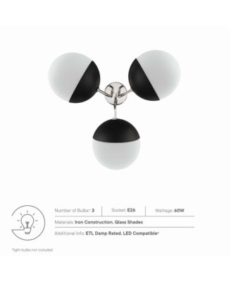 Stellar 3-Light Semi-Flush Ceiling Light