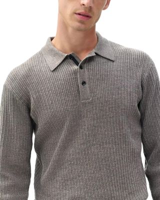 Crawford Wool &amp; Cashmere Blend Polo Sweater