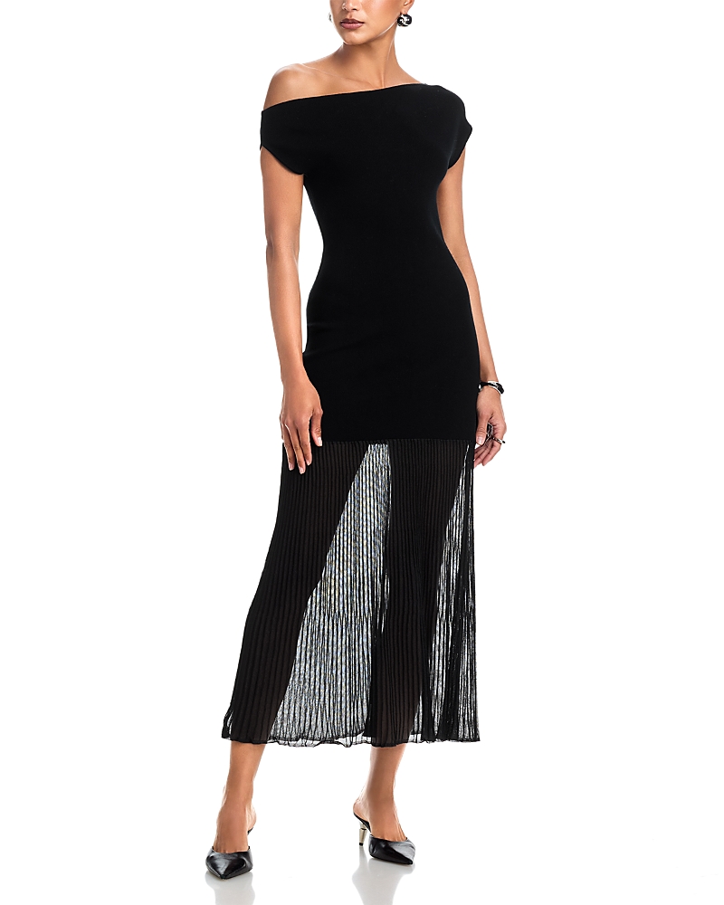Rails Vinka Mixed Media Maxi Dress In Black