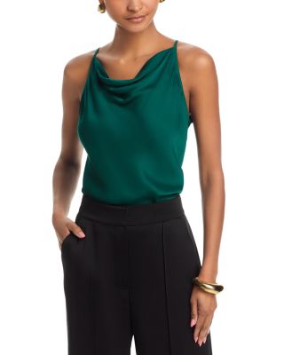 Ennis Satin Cowl Neck Top