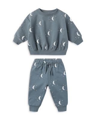 Boys' Relaxed Moon Print Sweatshirt & Pants Set - Baby