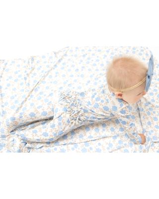 Girls' Floral Two-Way Ruffle Zipper Footie - Baby