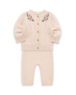 Girls' Floral Swag Sweaters & Leggings Set - Baby