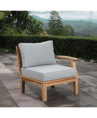 Marina Outdoor Patio Teak Right-Facing Sofa