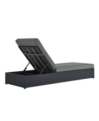 Tahoe Outdoor Patio Powder-Coated Aluminum Chaise Lounge Chair