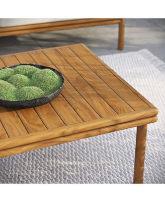 Wren Outdoor Patio Teak Wood Coffee Table
