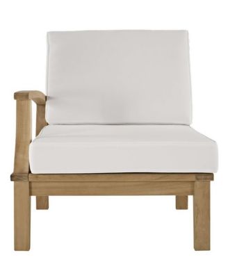 Marina Outdoor Patio Teak Left-Facing Sofa