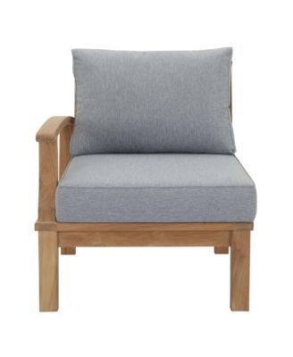 Marina Outdoor Patio Teak Left-Facing Sofa