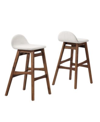 Juno Wood Bar Stool, Set of 2
