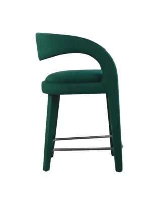 Pinnacle Performance Velvet Counter Stool Set of 2