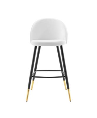 Cordial Performance Velvet Bar Stools, Set of 2