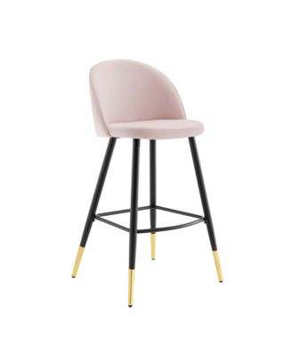Cordial Performance Velvet Bar Stools, Set of 2