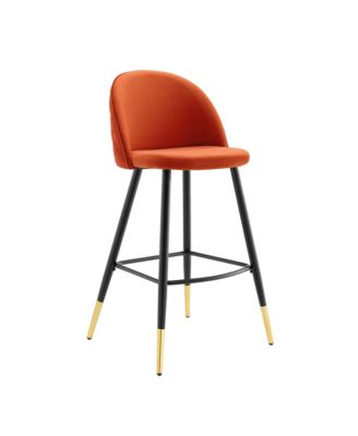 Cordial Performance Velvet Bar Stools, Set of 2