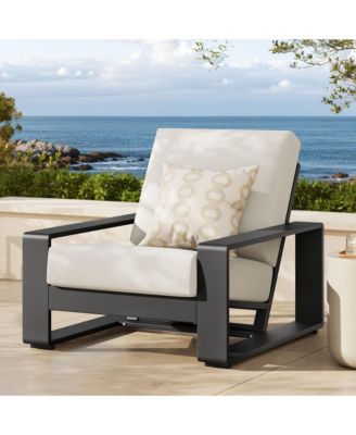 Lirienne Outdoor Patio Aluminum Armchair