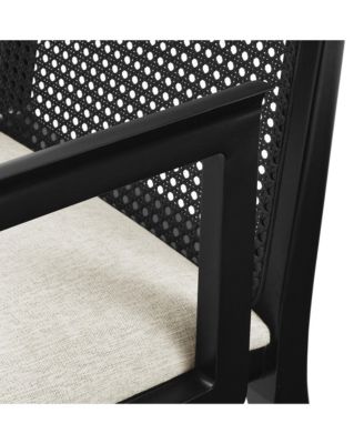 Monarch Wood and Rattan Dining Armchair