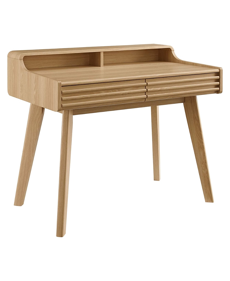 Modway Render Writing Desk In Brown