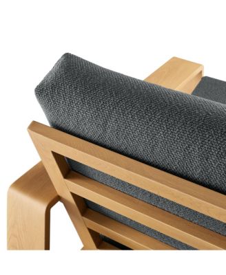 Lirienne Outdoor Patio Aluminum Faux Wood Armchair