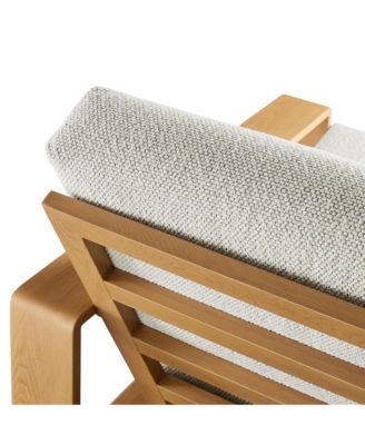 Lirienne Outdoor Patio Aluminum Faux Wood Armchair